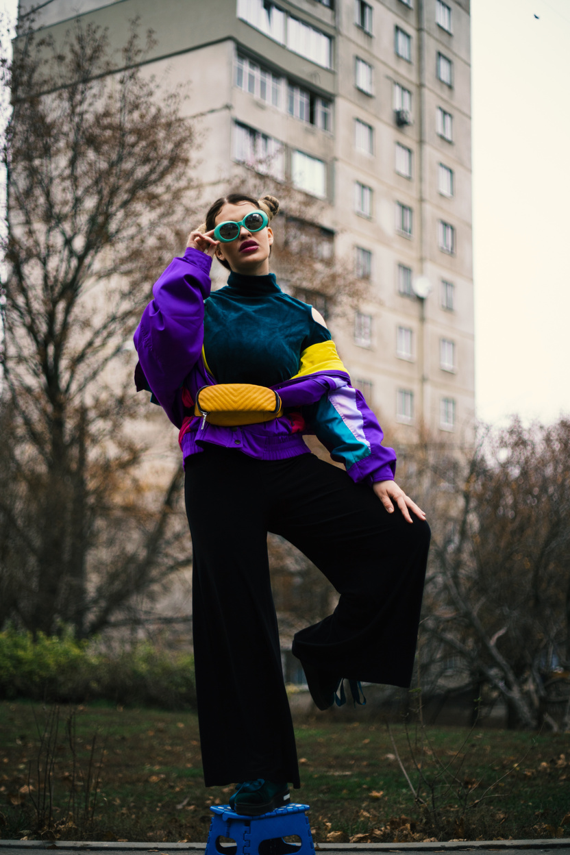 Fashionable Woman Posing For A Photo