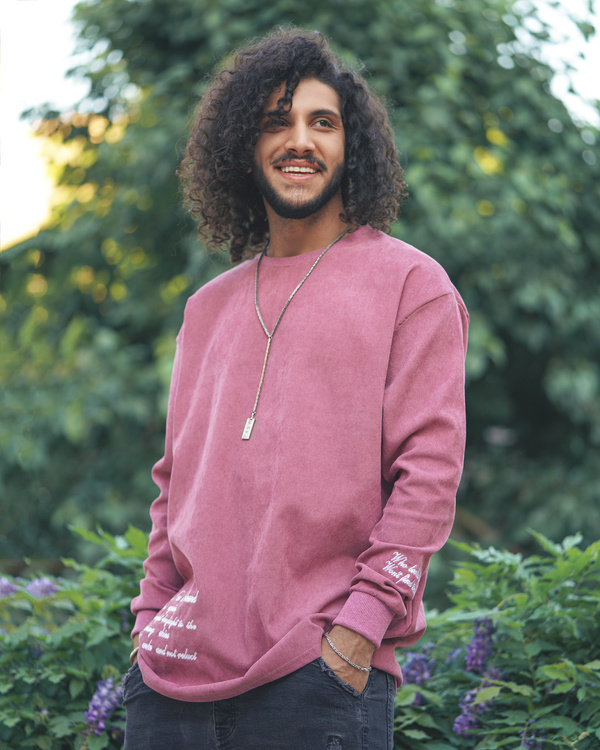 Man in Pink Sweater