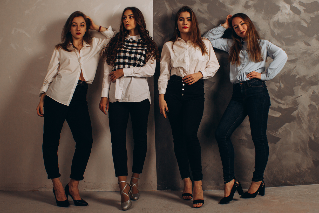 Women Modeling in Smart Casual Outfits